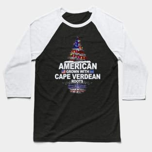 Christmas Tree  American Grown With Cape Verdean Roots - Gift for Cape Verdean From Cape Verde Baseball T-Shirt